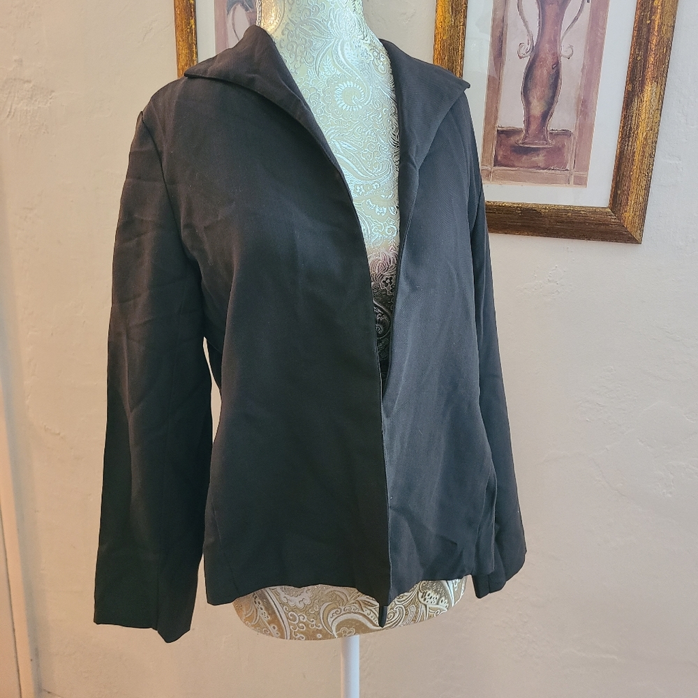 Eileen Fisher Wool Blazer/Jacket - Petite Medium